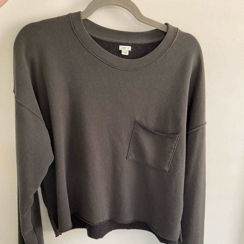 Aerie charcoal grey sweatshirt size Large